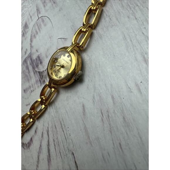 Cote d' Azur Women's 4-piece Gift Set Watch Bracelet Earrings Necklace Gold Tone - Picture 12 of 16